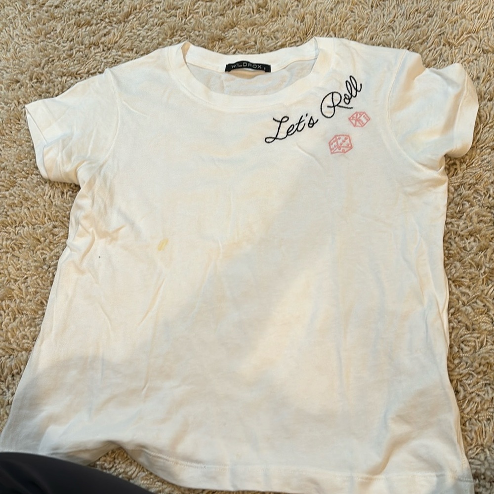 Wildfox tee size small white